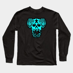 Jet Set Willy Hades Guardian Cyan - ZX Spectrum 8 Bit Legends Long Sleeve T-Shirt